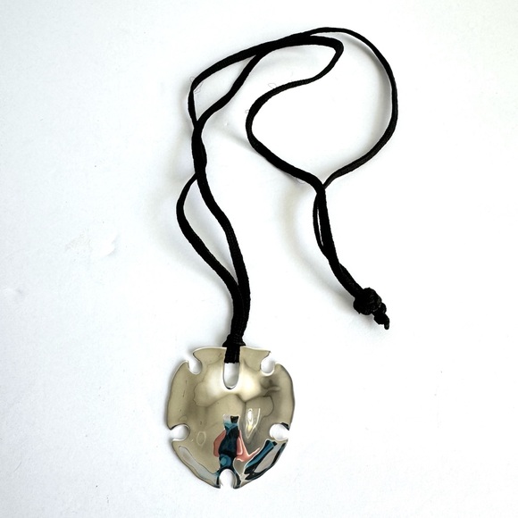 RLM Studio Sand Dollar Necklace Sterling Silver Shell Pendant Robert Lee Morris - Picture 8 of 9